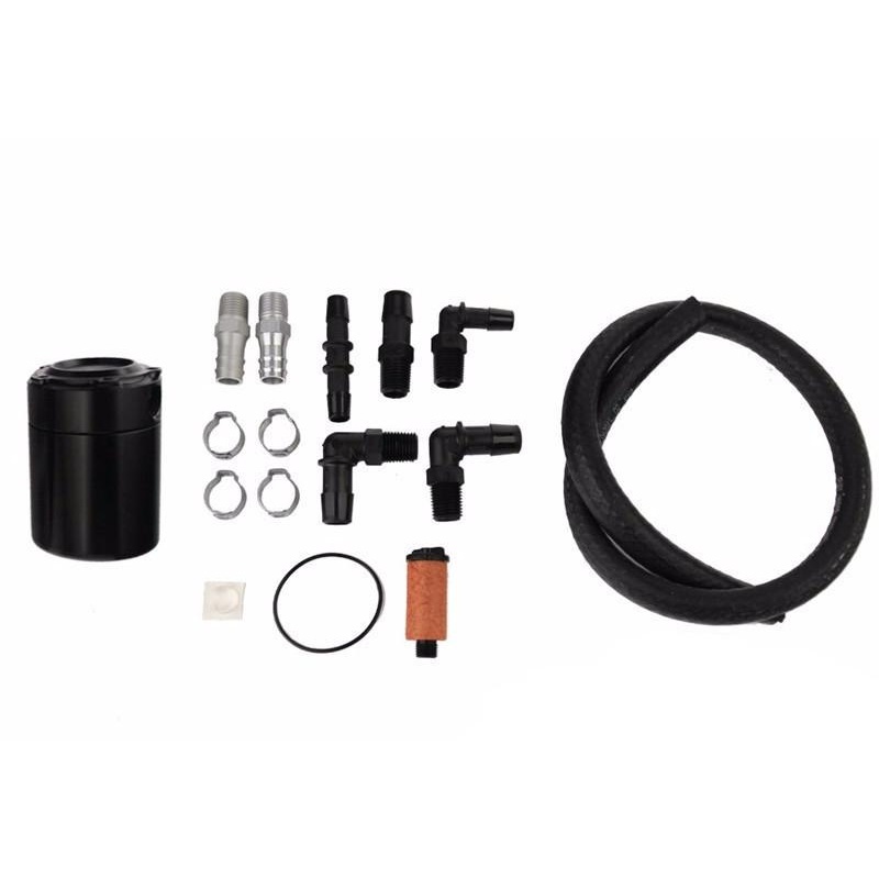 Steeda Black Billet S550 Oil Separator | 2015 Ford Mustang GT (555-3716)