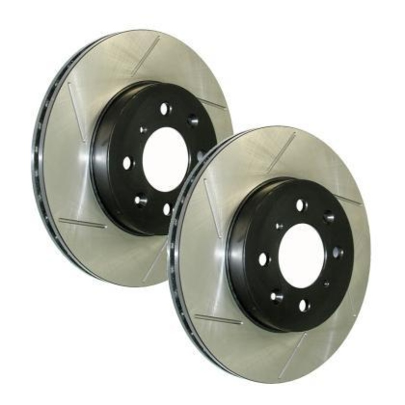 Stop Tech Power Slot Front Left Slotted Rotor (10 Camaro SS 8cyl / 09 Pontiac G8 GXP)