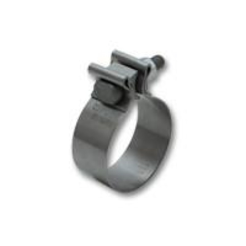 Stainless Steel Seal Clamp for 2" O.D. Tubing (1.25" Wide Band) by Vibrant Performance