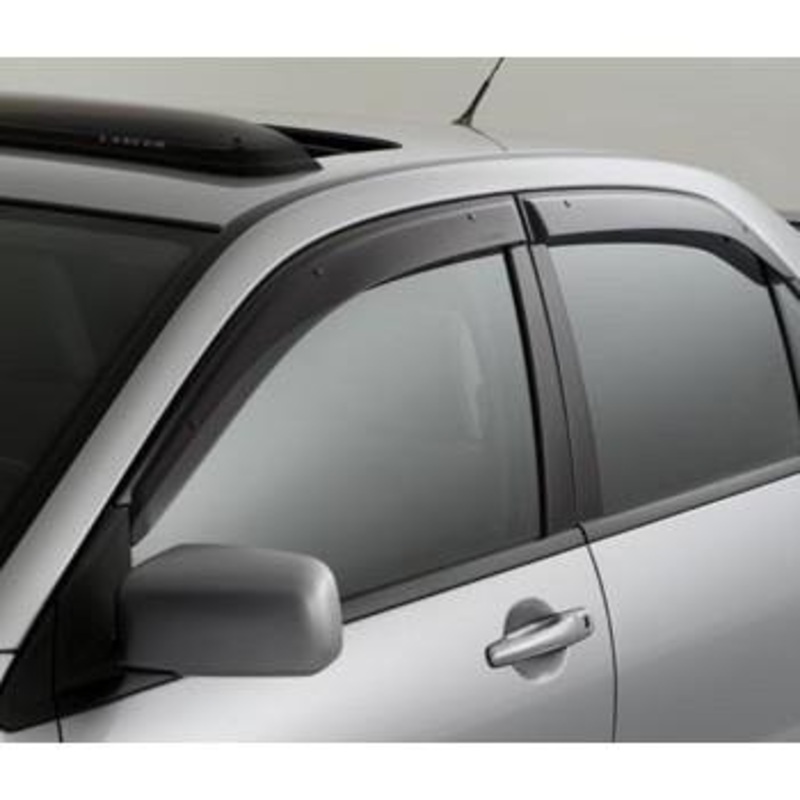 Genuine OEM Side Window Deflectors | 2003-2006 Mitsubishi Evo 8/9 (MZ562845EX)