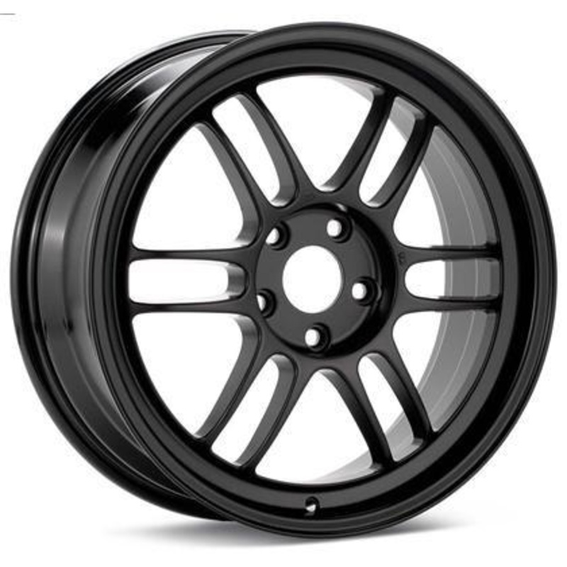 RPF1 16x7 4x100 43mm Offset 73mm Bore Black Wheel by Enkei