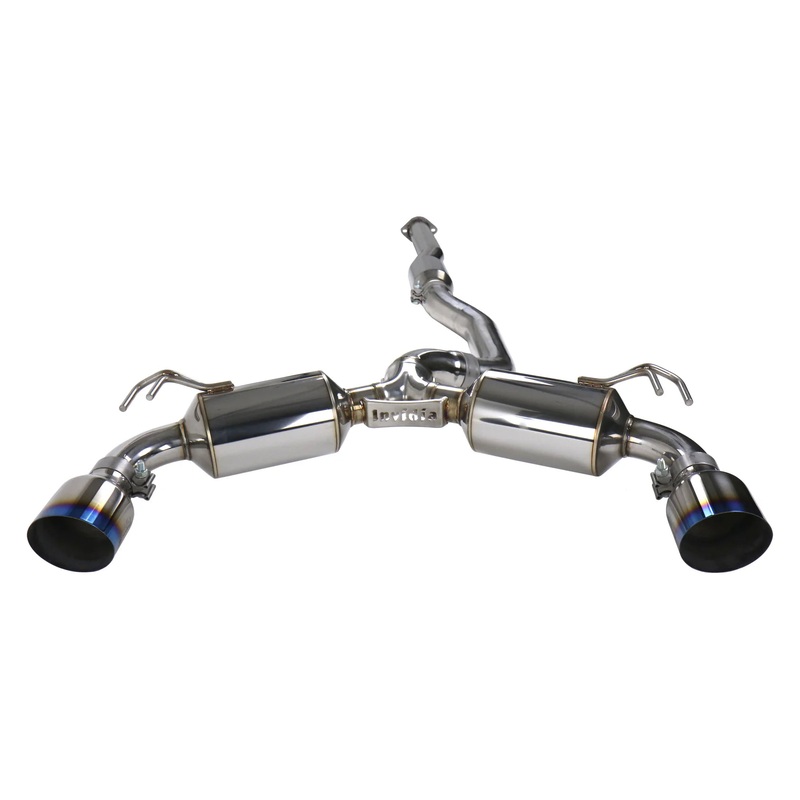 Invidia Dual N1 Catback Exhaust - Titanium Tips | 2008 - 2015 Mitsubishi Evo X (HS09MEXGD1ST)