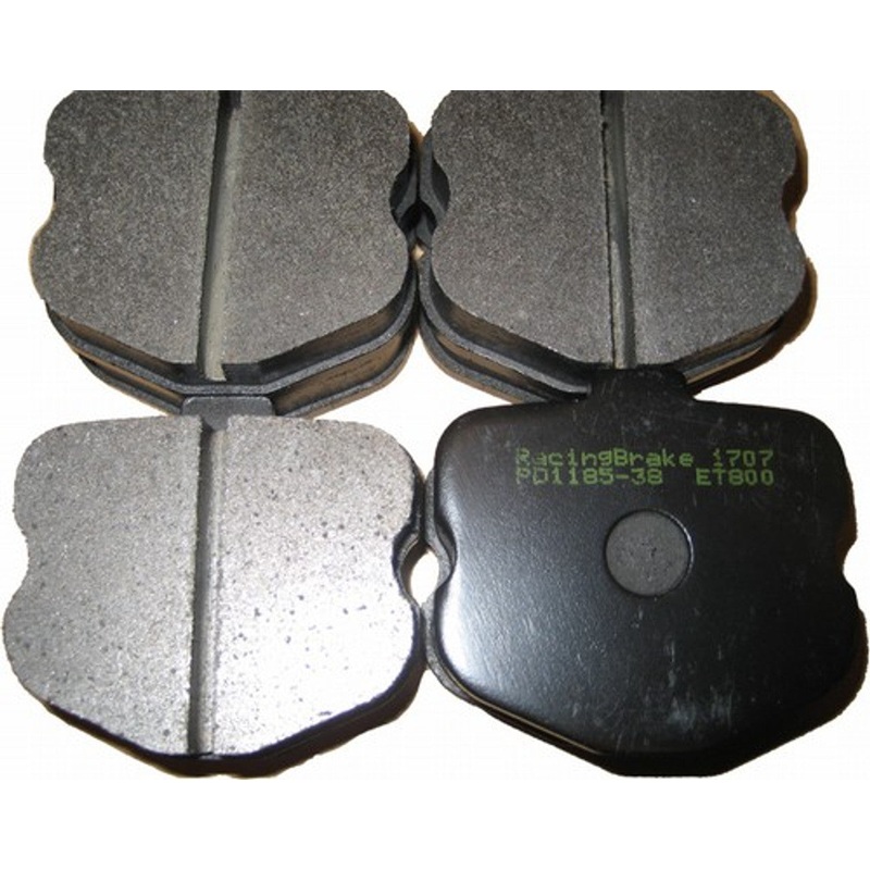 RacingBrake PD1185R-38 ET800 Rear Brake Pads (Corvette Z06 06-09)