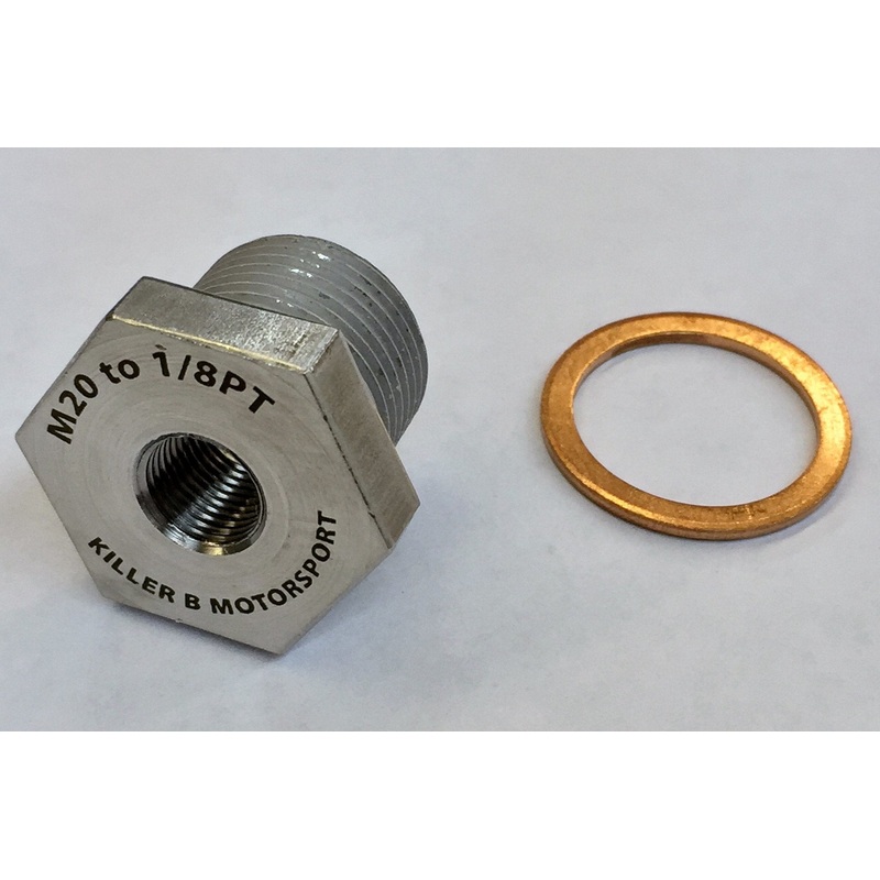 Killer B M20 (OEM) TO 1/8NPT Oil Temperature Sensor Adapter (klbOEMNPT)