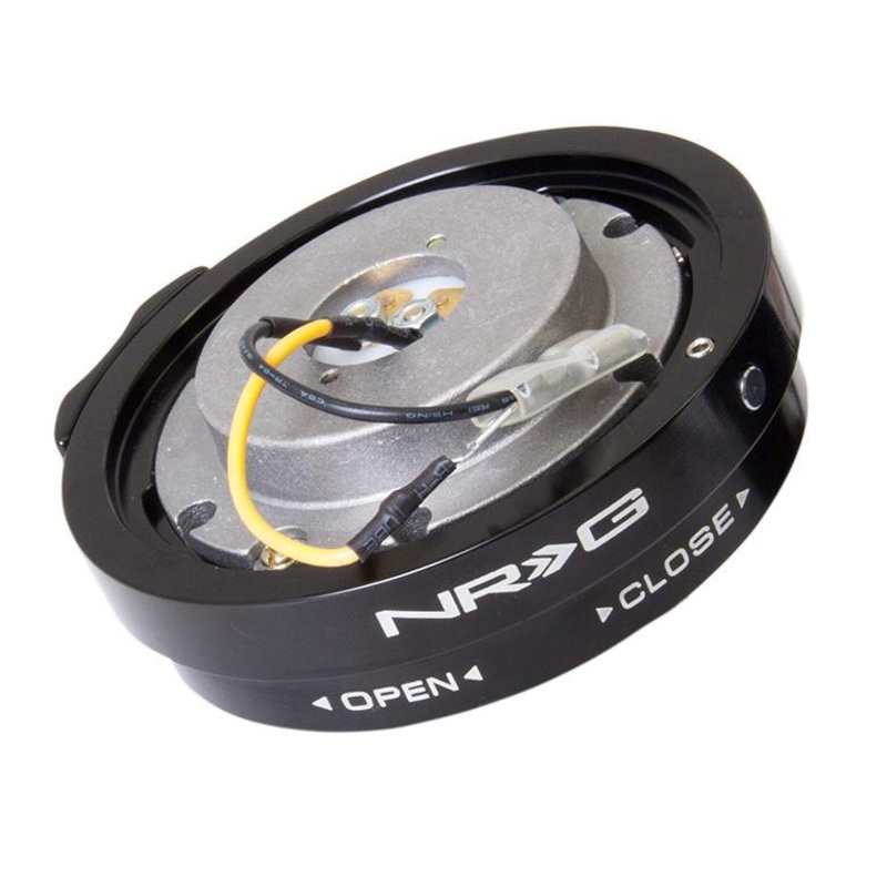 NRG Steering Wheel Thin Quick Release Black