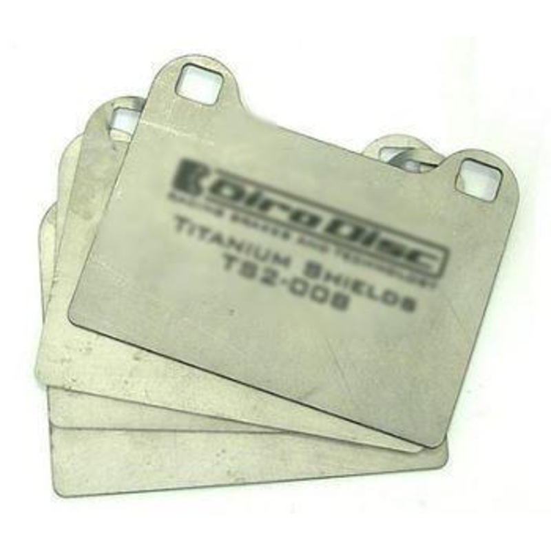 Girodisc Rear Brake Pad Titanium Shields | 1999-2006 Mitsubishi Evo 6-9 (TS2-0961)
