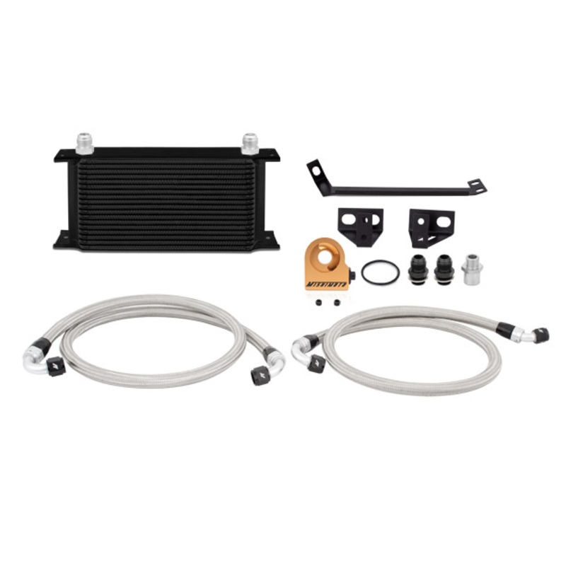 Mishimoto Thermostatic Oil Cooler Kit - Black |2015+ Ford Mustang Ecoboost (MMOC-MUS4-15TBK)