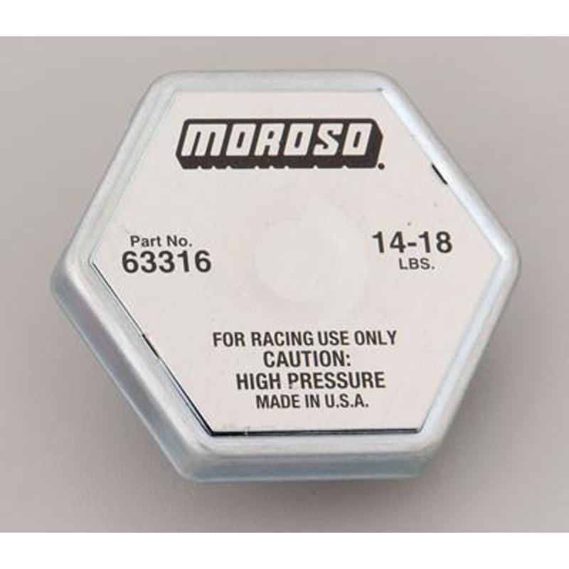 Moroso Racing Steel Radiator Cap 14 - 18 psi (63316)