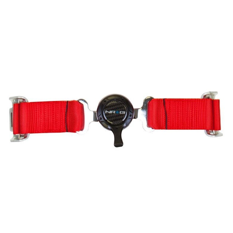 NRG 4 Point Seat Belt Harness / Cam Lock- Red