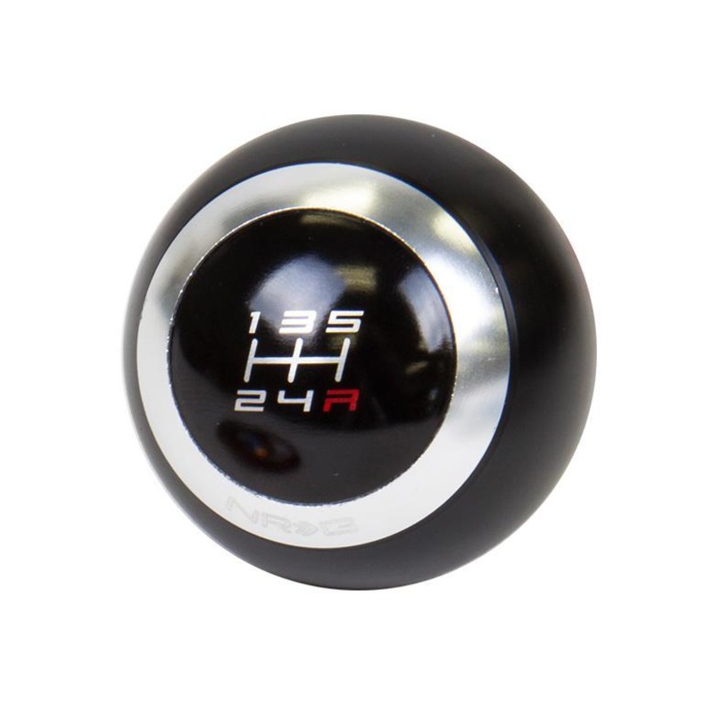 NRG Black Shift Knob - 4 interchangeable rings