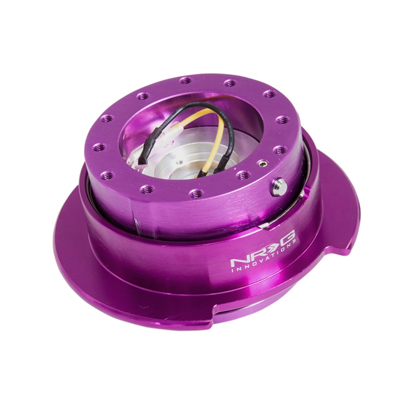NRG Steering Wheel Quick Release Kit Gen 2.5 (interchangeable Ring) - Purple Body/Purple Ring