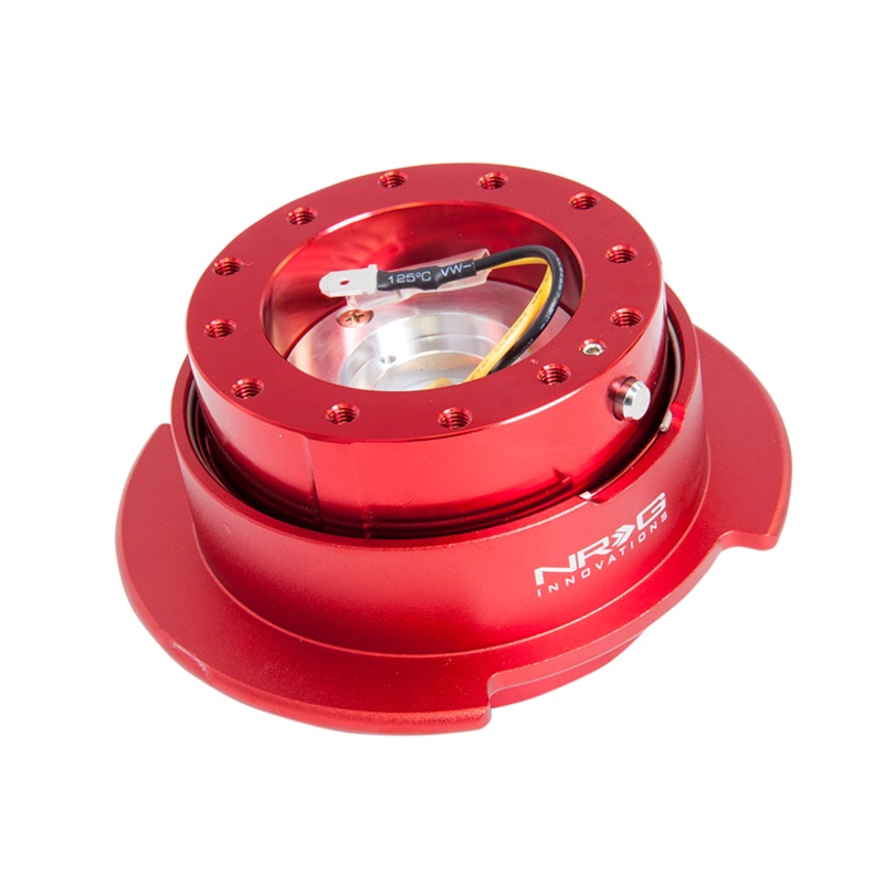 NRG Steering Wheel Quick Release Kit Gen 2.5 (interchangeable Ring) - Red/Red Ring