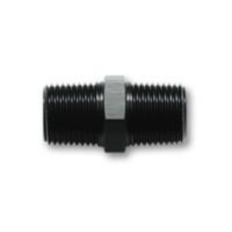 Male Pipe Nipple Fitting; size: 1/4" NPT x 1/4" NPT by Vibrant Performance