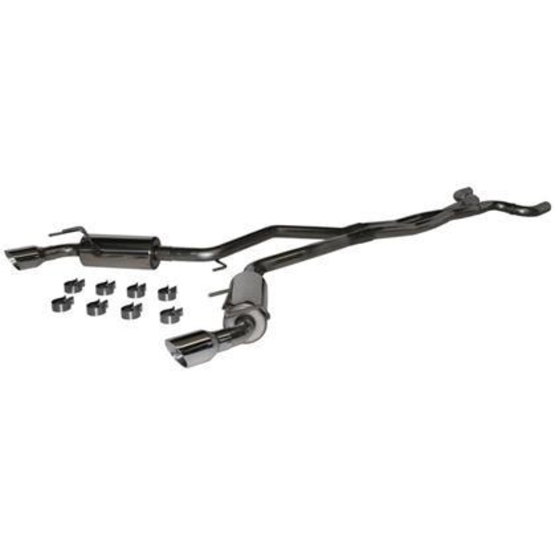 MBRP Dual Cat Back Round Tips (2010 Chevy Camaro V6) S7020304