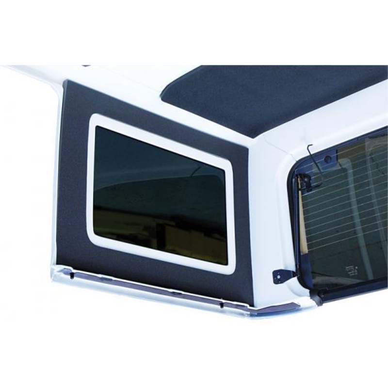 Jeep Wrangler Side Window Kit - '11-Up 4-Door, Gray by DEI