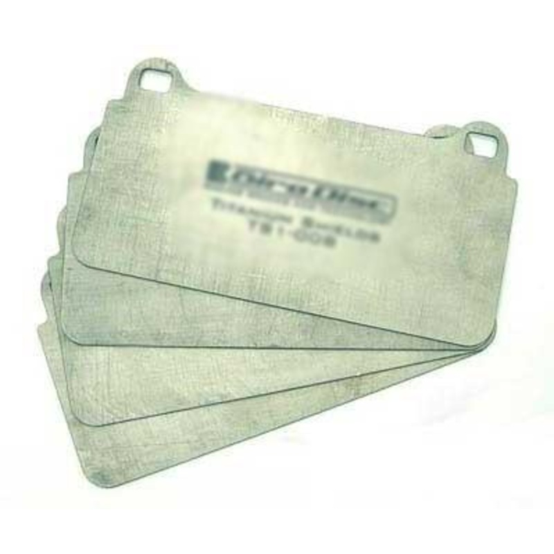 Girodisc Front Titanium Pad Shields | 2003-2006 Mitsubishi Evo 8/9 (TS-1001-4)