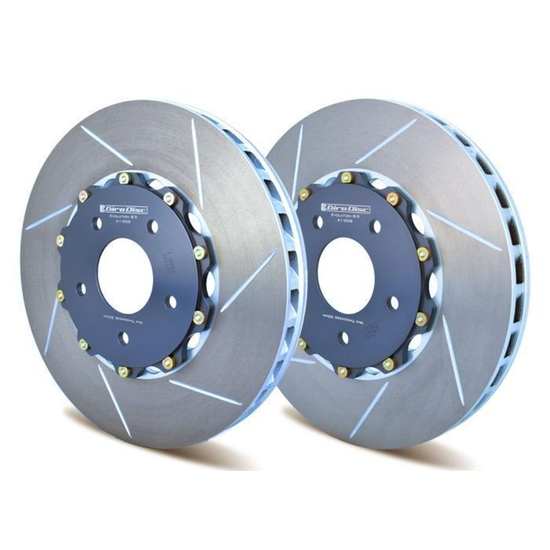Girodisc 2-Piece Replacement Front Rotors | 1999-2006 Mitsubishi Evo 6/7/8/9 (A1-008)