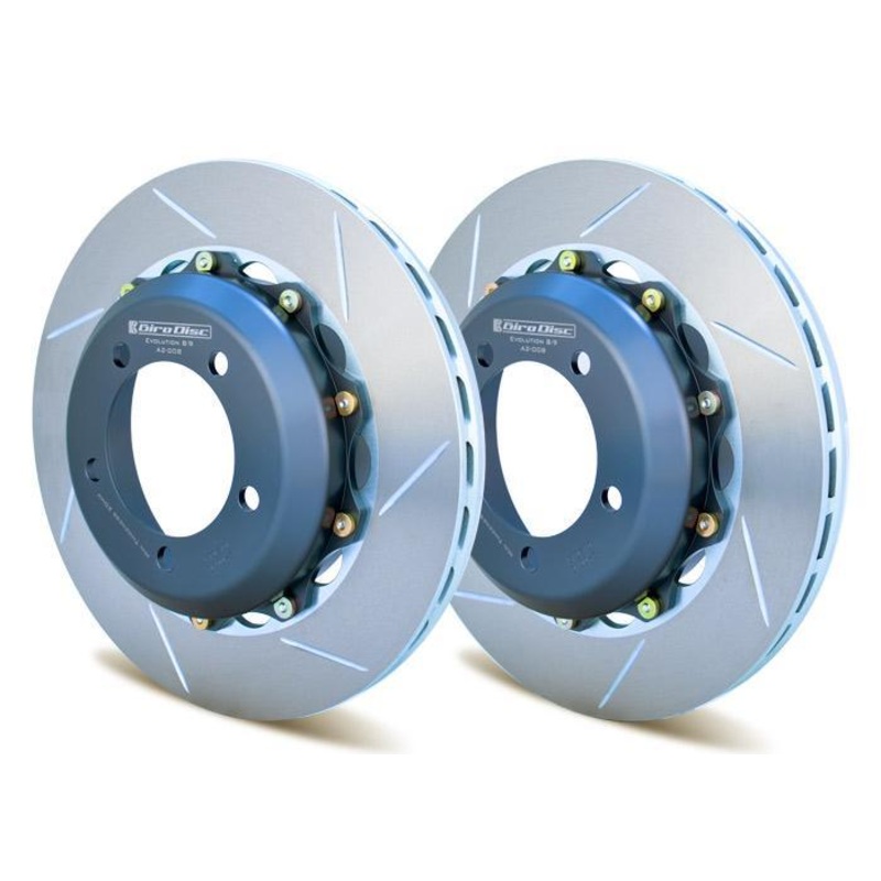 Girodisc 2-Piece Replacement Rear Rotors | 1999-2006 Mitsubishi Evo 6/7/8/9 (A2-008)