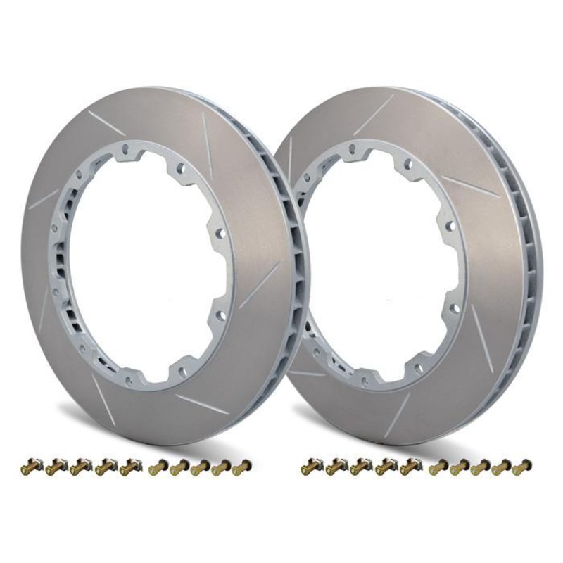 Girodisc 2pc Rear Rotor Ring Replacements | 2008-2015 Mitsubishi Evo X (D2-047)